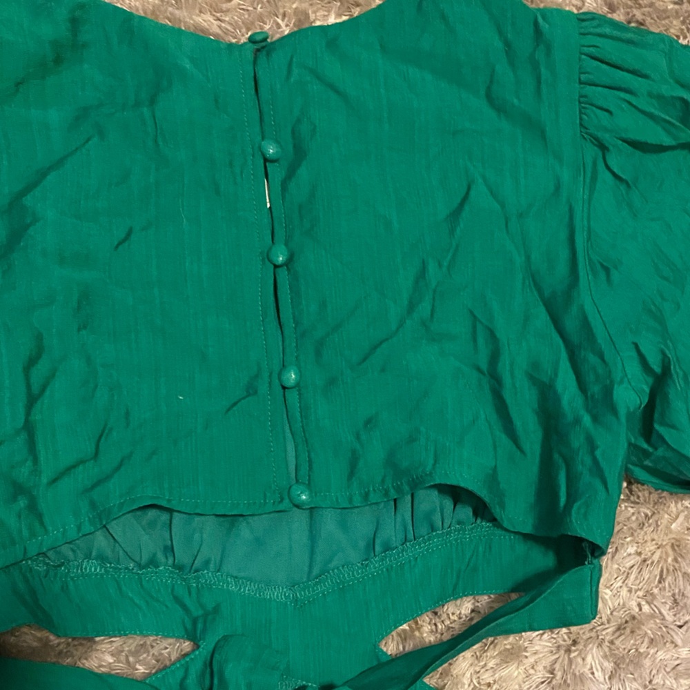 Flying Tomato Emerald Green dress size small NWT - Picture 6 of 13